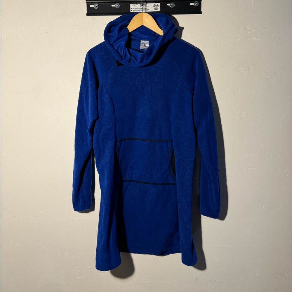 💙🩵 NWT Womens Melanzana Classic Blue Micro Grid Dress 💙🩵 - Picture 2 of 11